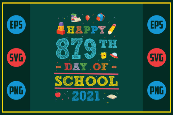 Happy 879th Day of School 2021 Embroidery Design Review